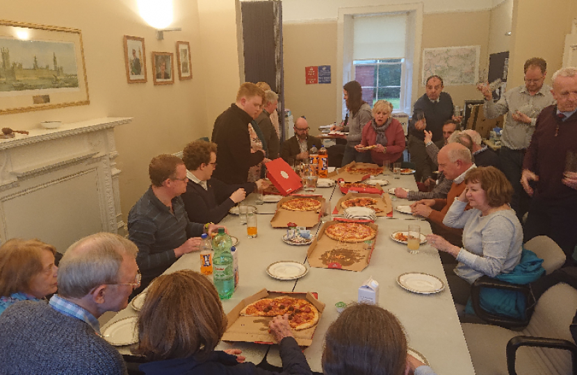 pizza and politics