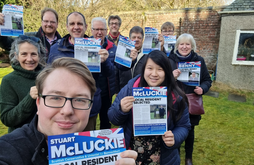 Stuart McLuckie with the Stirling Conservative team